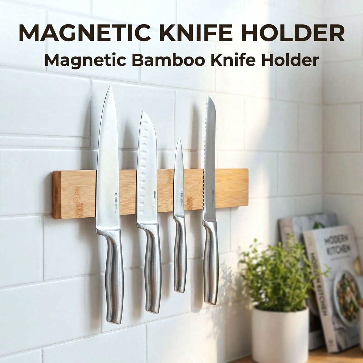 Magnetic Knife Strip - Suporte magnético para facas com ímã