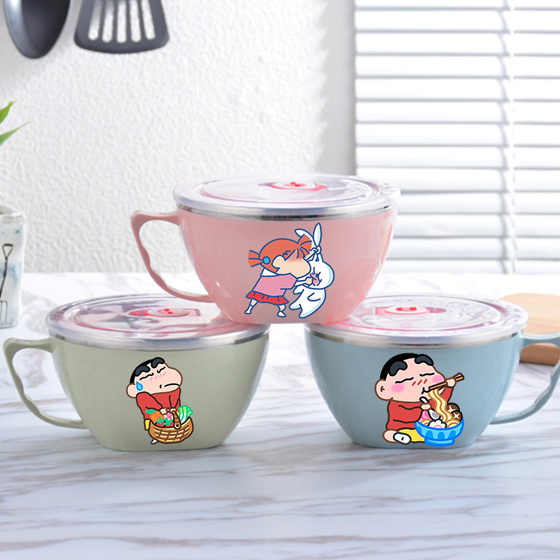 Kitchen Gadgets New - Tigela de Aço Inoxidável Crayon Shin-chan