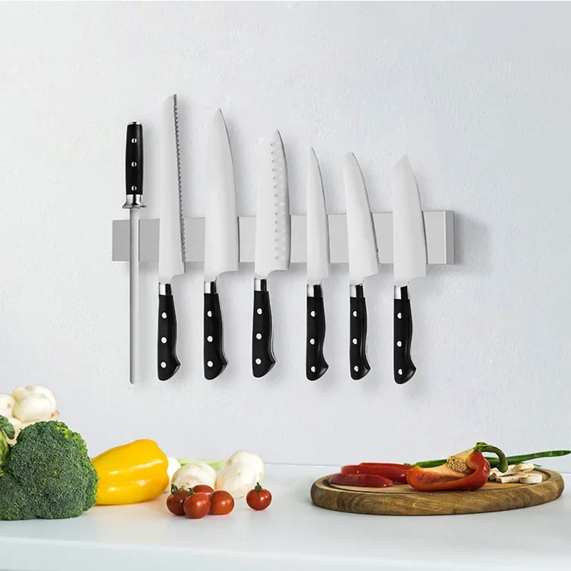 Magnetic Knife Strip - Barra Magnética de Parede com Efeito
