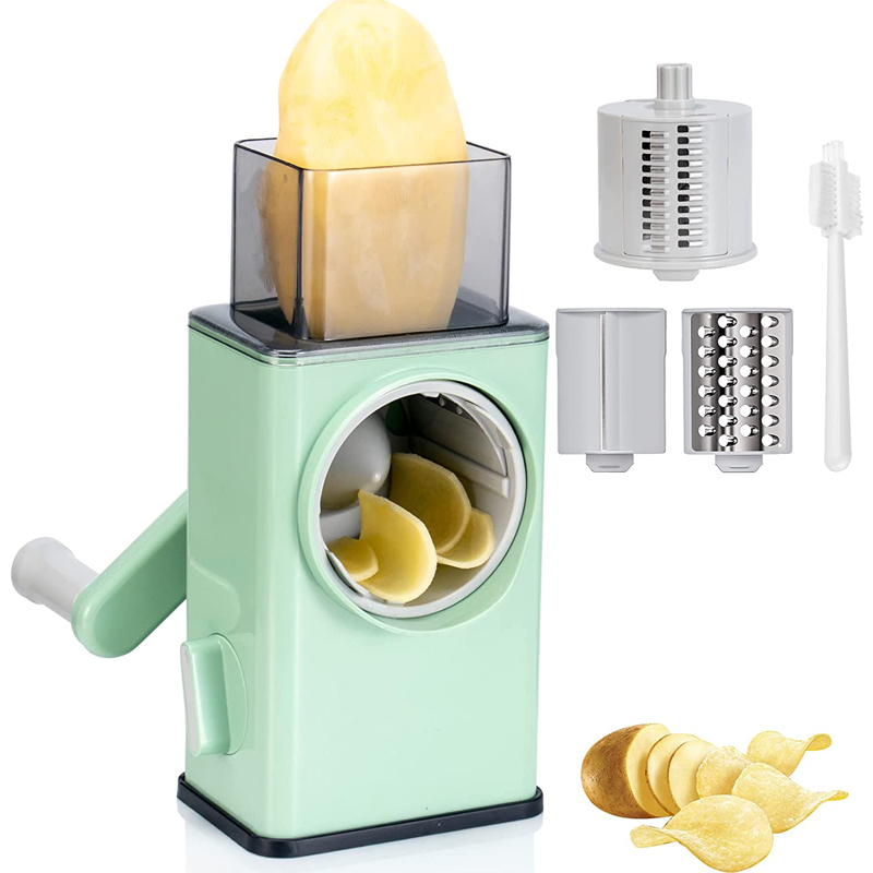 Mandoline Slicer - Lmetjma-Fatiador rotativo vegetal, Fatiador manual de