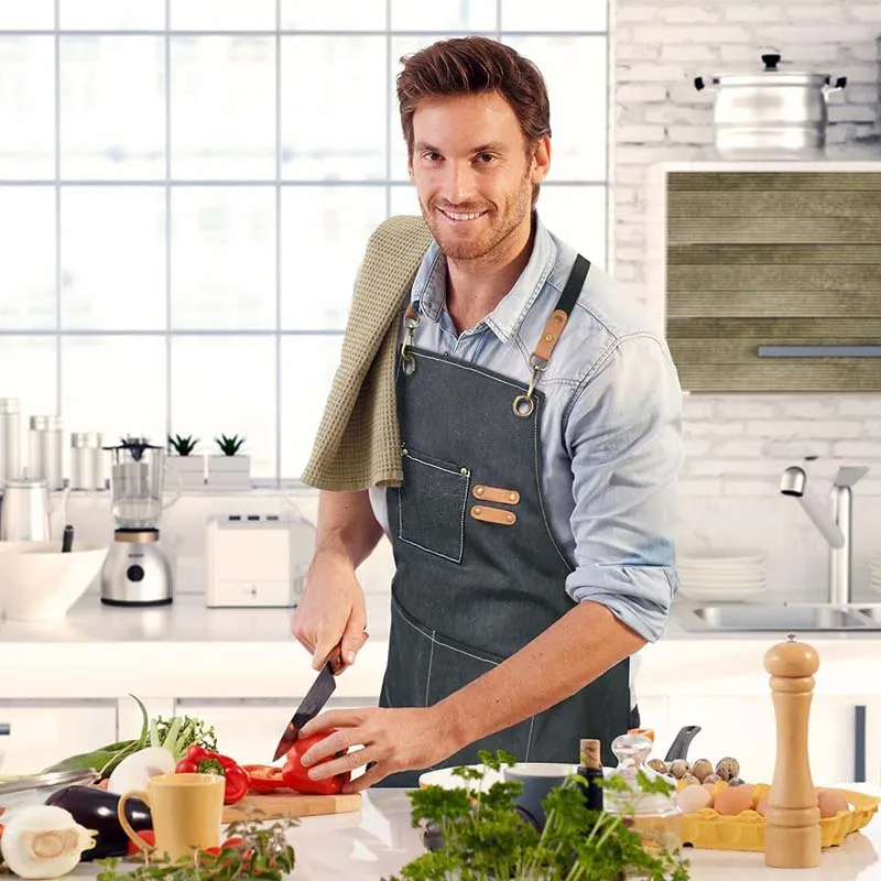 Avental de lona à prova de óle - Kitchen Gadgets For Women avaliação e preço