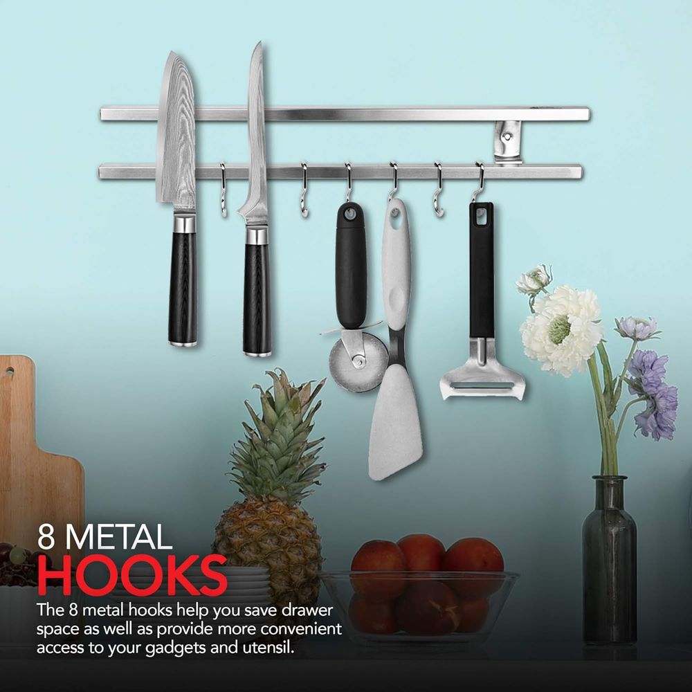 Suporte Magnético de Metal Ino - Magnetic Knife Strip avaliação e preço