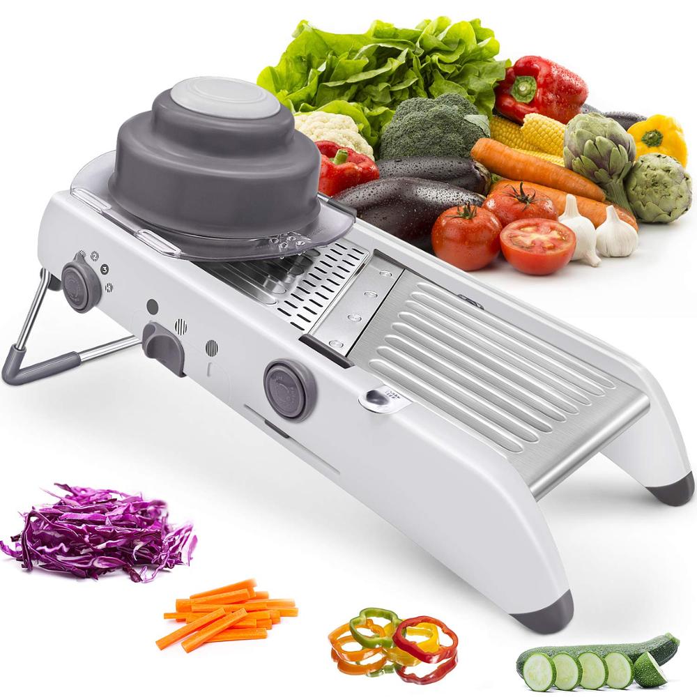 Lmetjma 18 tipos ajustável man - Mandoline Slicer avaliação e preço