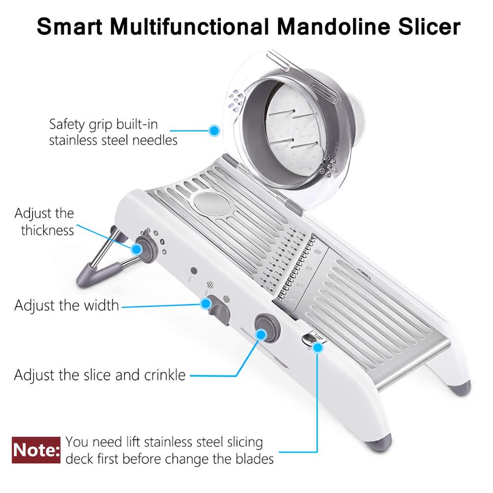 Lmetjma 18 tipos ajustável man - Mandoline Slicer avaliação e preço