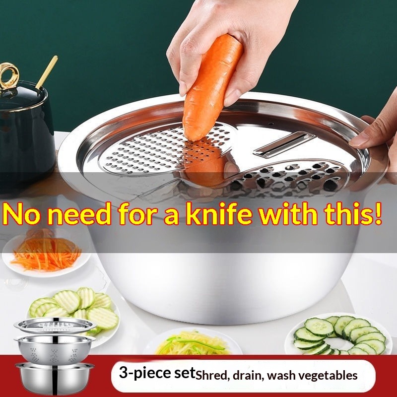 Novo Conjunto de 3 Peças de Ra - Mandoline Slicer avaliação e preço