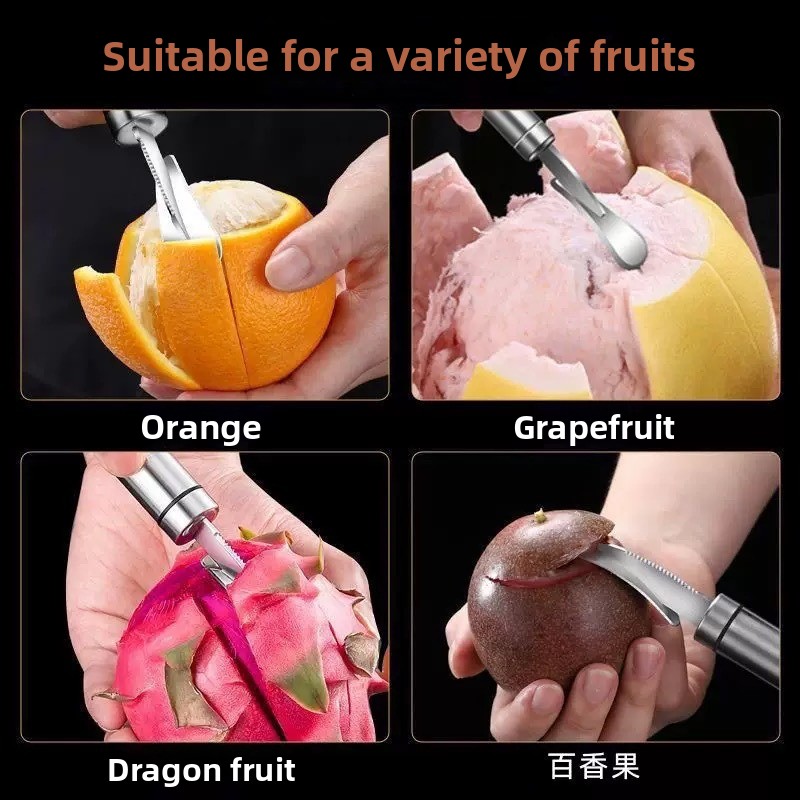 Laranja de aço inoxidável, des - Kitchen Gadgets Peeler avaliação e preço
