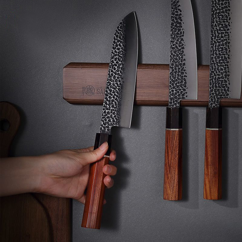 Marca grossa madeira de acácia - Magnetic Knife Strip avaliação e preço