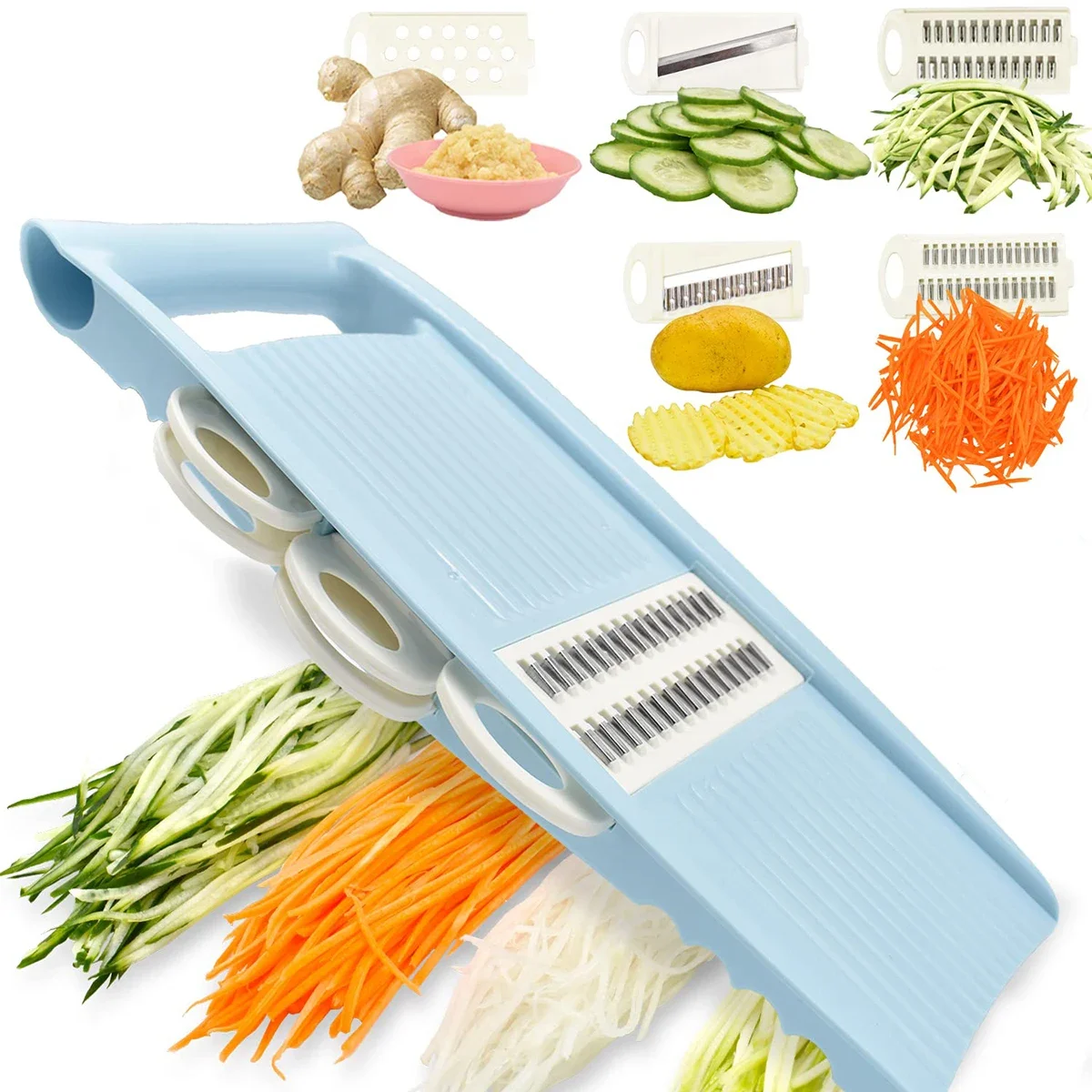Fatiador de mandolina 5 em 1 p - Mandoline Slicer avaliação e preço