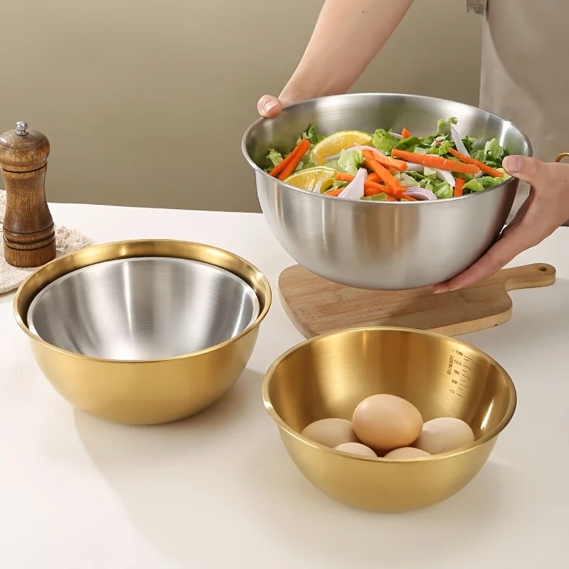 Conjunto de 3 Tigelas de Aço I - Kitchen Gadgets Plus avaliação e preço